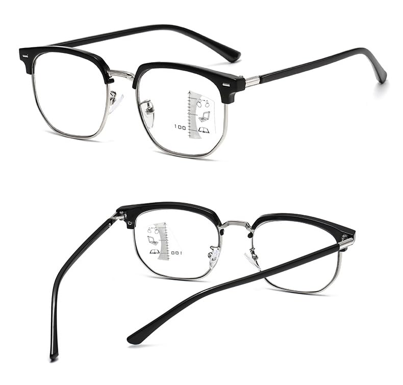 Progressive Multifocal Reading Glasses That Are Resistant To Strong Sunlight and Harmful and Do Not Change Color Under Artificial Light or Indoors