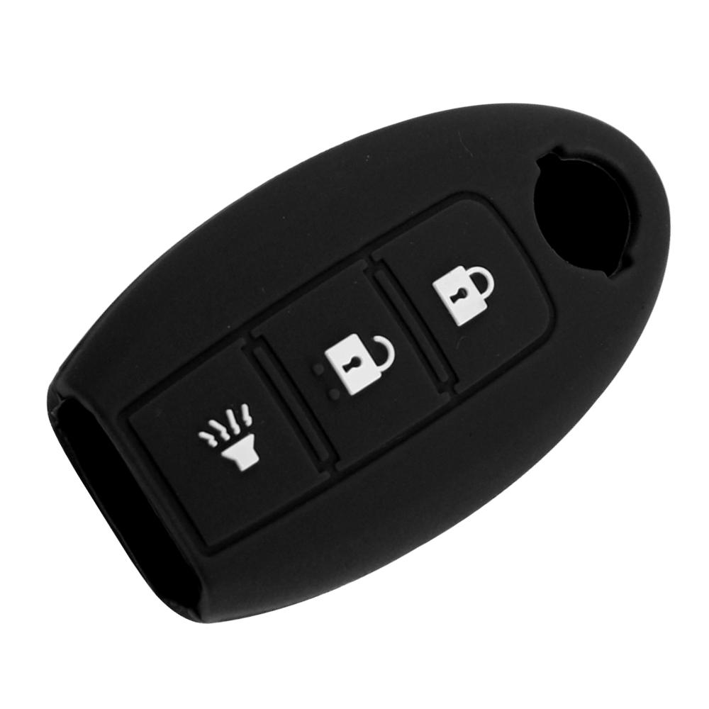 Silica Gel Car Key Case Cover for Nissan Leaf Micra Qashqai J11 J10 X Trail T32 Versa Note Patrol Key Fob Cover Accessories