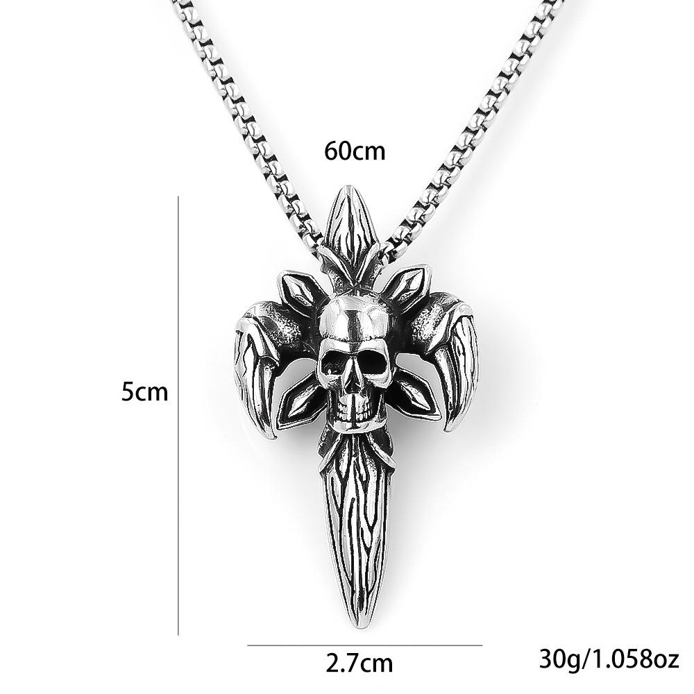 Necklace Dragon Claw Skull Devil Retro Trend Style Unique Texture Pendant