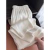 White Cotton and Linen Wide-leg Pants Women's Summer Thin Loose Lazy Drape High-waisted Straight Pants Casual Pants