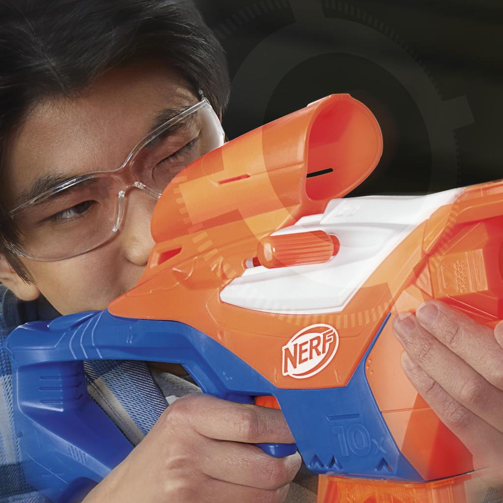 Nerf N Series Pinpoint Blaster, Includes 18 N1 Darts and a 10-dart Clip, Perfect for Indoor and Outdoor Play. Ages 8+. F8621 Authentic.