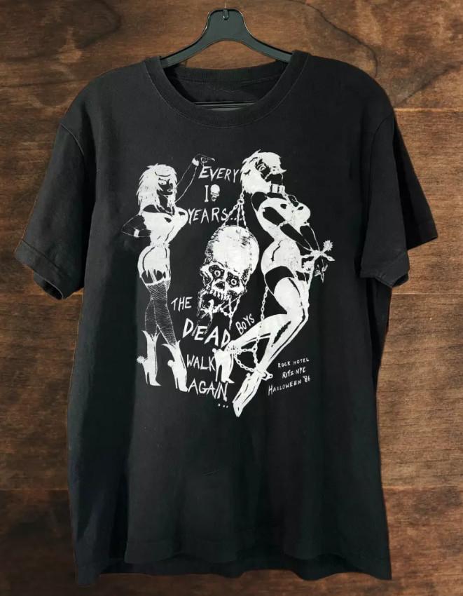 

DEAD BOYS 1986 HALLOWEEN Concert Gift For Fan T-shirt size S-5XL Unisex T-Shirt L