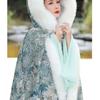 Hanfu Cloak Cape Wool Shawl Winter Fur Collar Antique Thickened Warm Long Chinese Style Coat Women's Winter