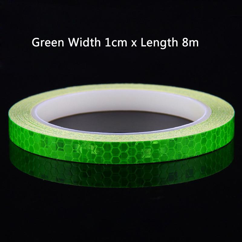 5 Colors Safety Reflective Warning Stickers Waterproof Outdoor Bicycle Rim Reflective Tapes For Bikes Bicycles Motorcycle Decor