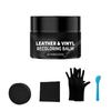 Black Leather Dye Kit for Scratches Sofa Seat Repair Restore Shine Color Care Black