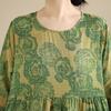 New Spring Summer Vintage Floral Print Maxi Dress Loose Oversize Long Sleeve for Women Plus Size