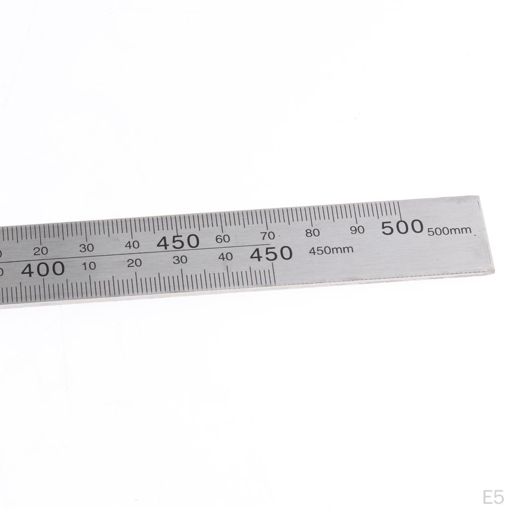 Ruler Stainless Steel 90 Degree Square Angle Metric