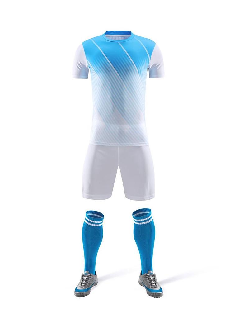 Jugendfußballmannschaftsuniformen - Bedruckte Nummern Kurzarm-Trikotset für Schülerwettkämpfe und Training