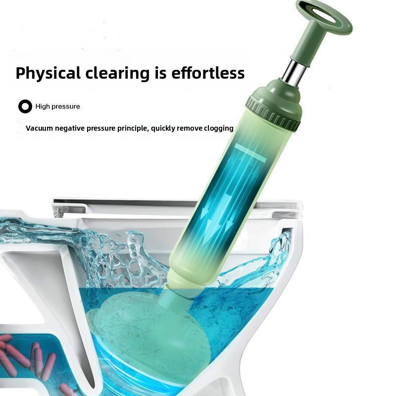 

Bathroom Sewer Powerful Leather Suction Vacuum Pipe Unclogger Nordic Blue