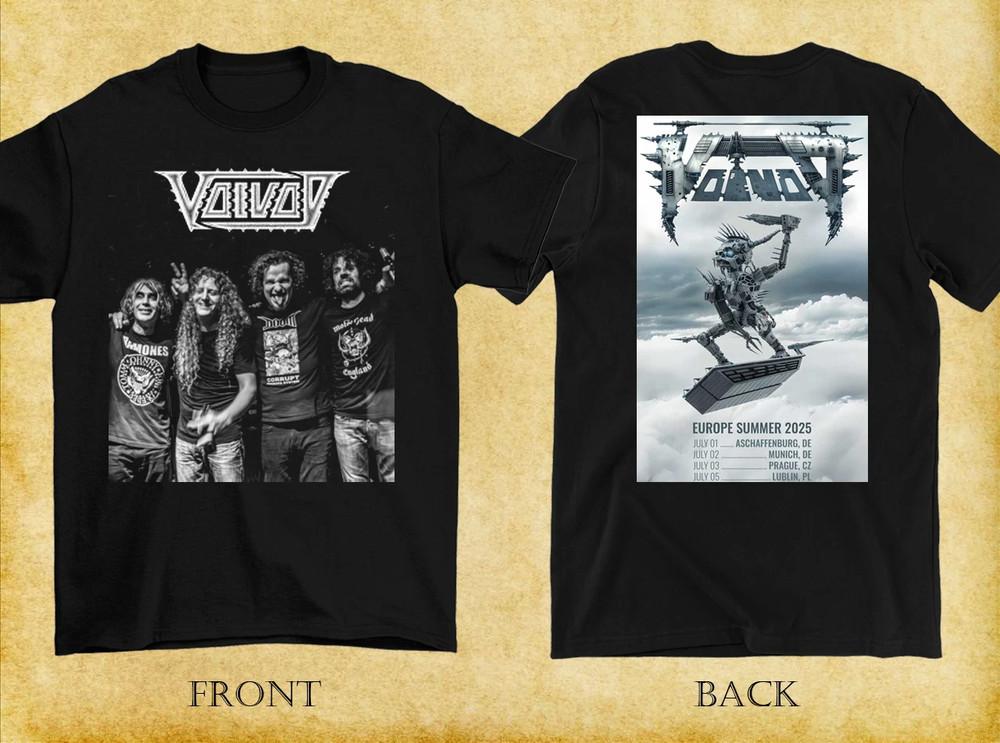 T-shirt Unisex a Doppia Faccia Taglia Intera Tour Estivo Europa VOIVOD 2025