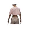 Jordan Logo Short Sleeve T-Shirt Women Tops Light-Pink DZ3215-610