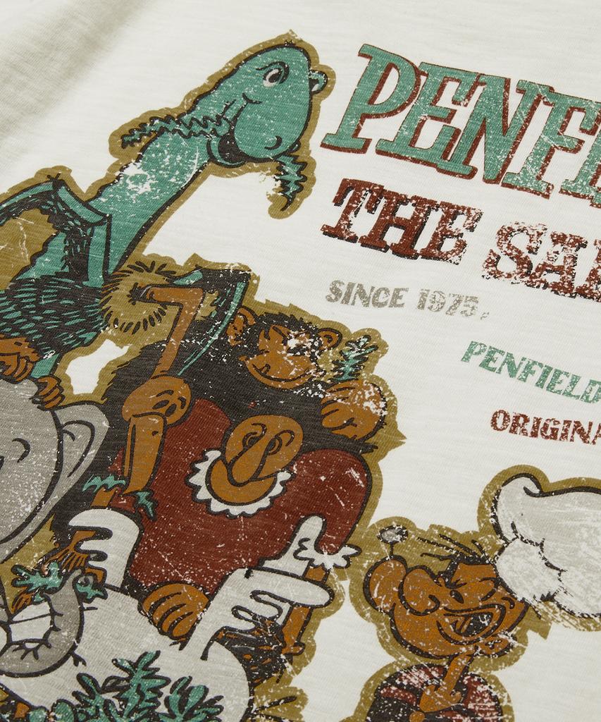 PENFIELD Slub Univ Vintage Artwork Short Sleeve T-Shirt White_Fs2Kt19U