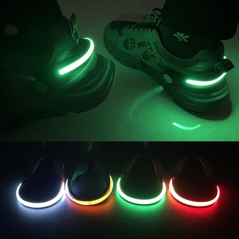 New Running Sports Luminous Shoe Clip Light Mini Outdoor Night Running Cycling Warning Light Street Dance U Flash Shoe Clip