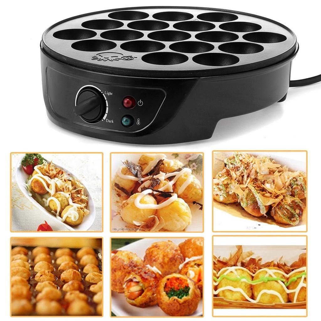 220V 18 Holes Chibi Maruko Baking Machine Household Electric Takoyaki Maker Octopus Balls Grill Pan Professional Cooking Tools