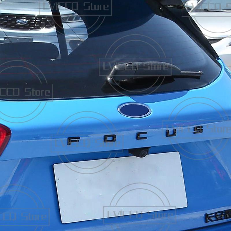 LLC3 For Ford Focus Car Emblem 3D Metal Hybrid ST Line MK2 MK3 MK4 Logo Body Decals Sticker Rear Tail Trunk Boot Letter Badge Styling