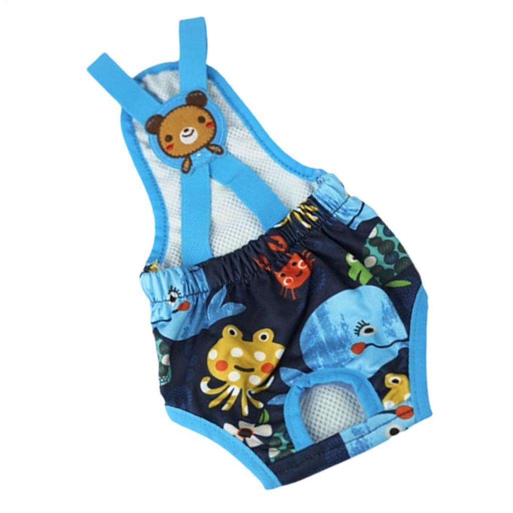 Cartoon Print Pets Dog Shorts Diaper Sanitary Physiological Pants Washable Female Short Panties Menstruation Underwear Briefs