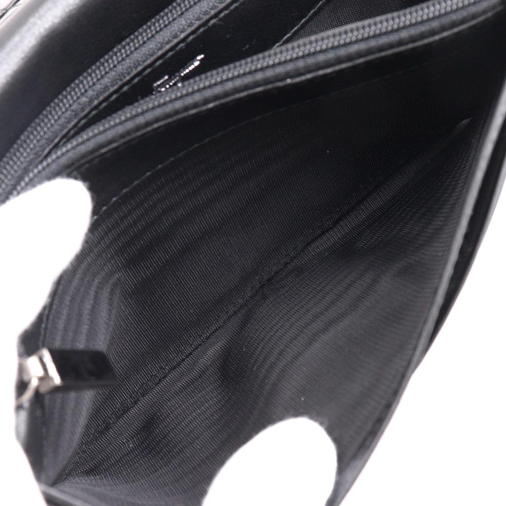 Salvatore Ferragamo Purse Black Calfskin Unisex Used