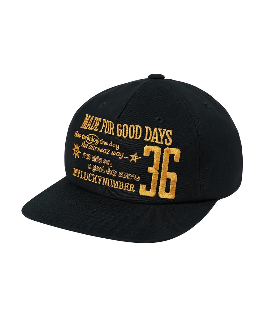 Awosijeu 36 Good Day Lettering Ball Cap - Navy