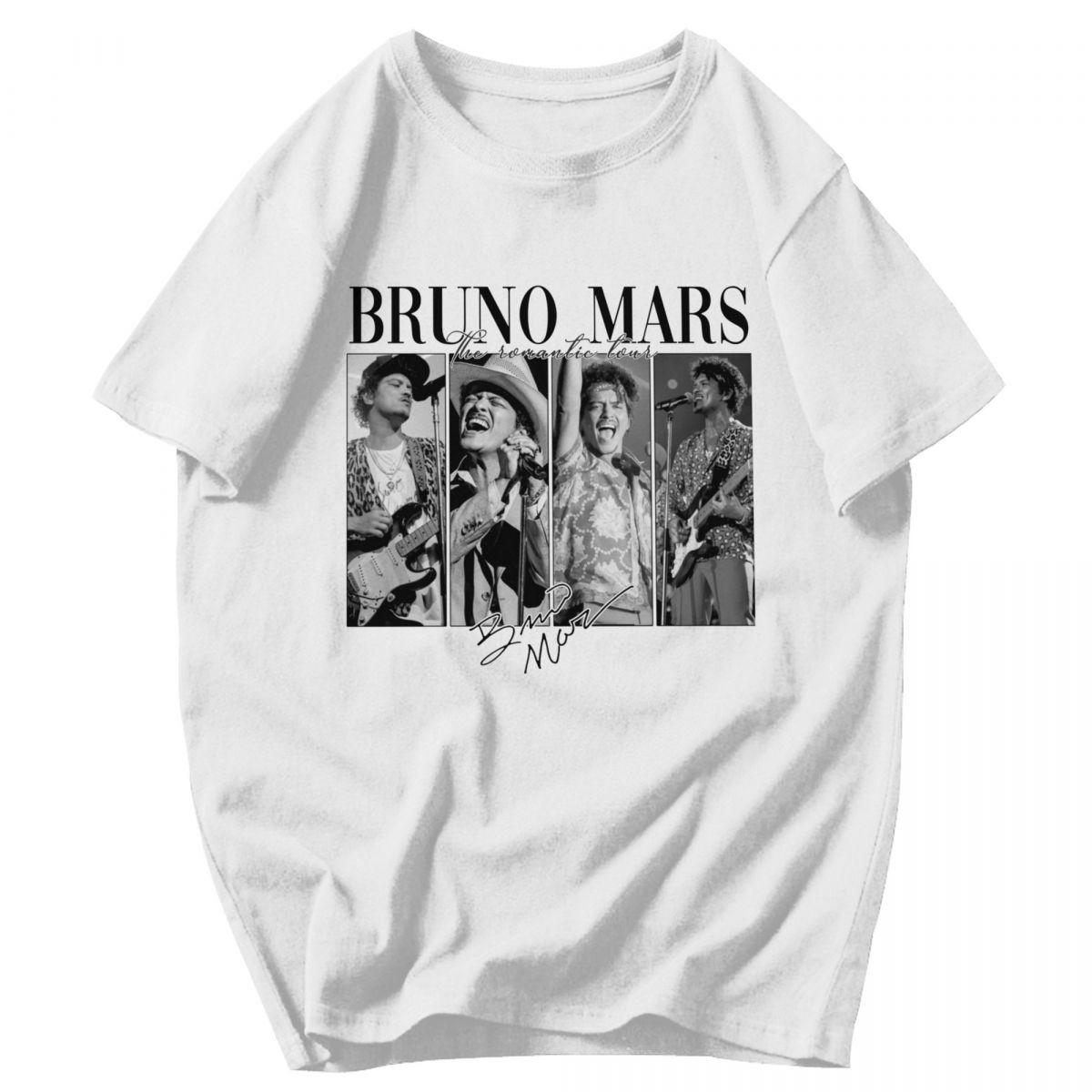 Herren T-Shirt Bruno Mars The Romantic Tour 2026 Album Tour Geschenkidee Y2K Grafik Rundhals Unisex Oberteile T-Shirts L bunt