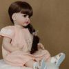 55 Cm Pink Reborn Doll Full Silicone Baby Doll Cute Realistic Toddler Girl To Accompany Lovely Baby Doll Gift Bjd Doll