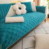 Modern Quilted Plain Couch Cover Sectional Seater Thick Seat Cover Non -Slip Velvet Recliner Chair Slipcover Sofa Cushion