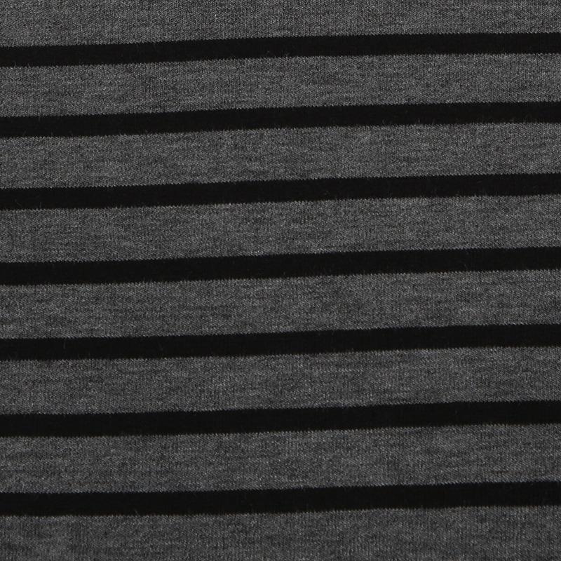 Women's Striped One-shoulder Long-sleeved Top Slouchy Wind Niche Hundreds of Light Cover-up Meat Thin T-shirt