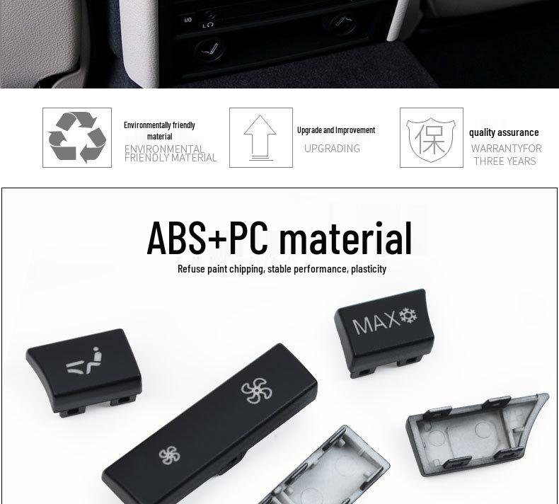 Rear AC Button Panel Trim for BMW 5, 6, 7 Series, 5GT, X5, X6