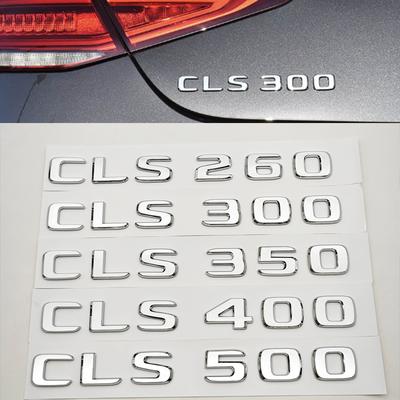 3D ABS Car Sticker Logo CLS260 CLS300 CLS400 Rear Trunk Letter Badge Emblem For Mercedes Benz CLS Series CLS350 CLS500 Accessoey
