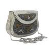 Silber Klein Größe Metalltasche Münzbörse Ethnisch Braut Kinder Tasche Party Clutch