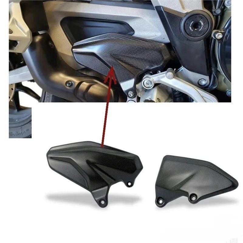 Precise For DUCATI Multistrada V4 V4S Pikes Peak 2021-2024 Carbon Fiber Heel Guard Protectors Foot Plates Motorcycle Fairing A