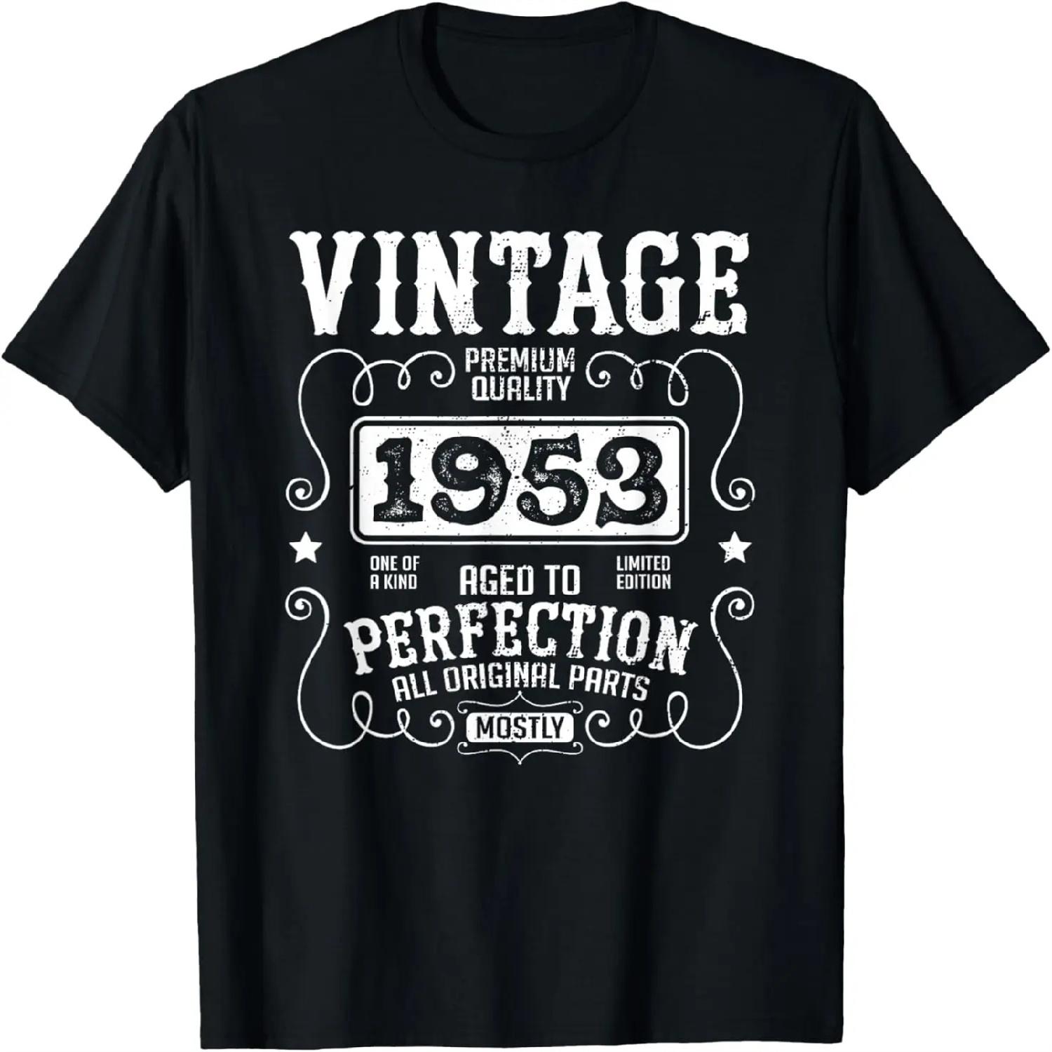 

VINTAGE 1953 Funny Birth Year Birthday Sarcastic Quote Retro T-Shirt XXXXXL різнокольоровий
