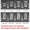 Classic Shoelaces for Sneakers Colored Flat 8mm Shoe Laces Skates Sport Shoes Boots Shoelace Accessories for AF1 Woman Man New