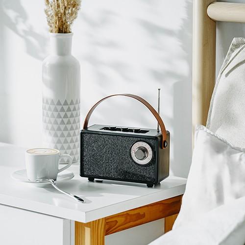 Speaker Bluetooth CR1902 FM USB-C Black