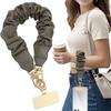 Short Phone Lanyard Wrist Strap for Women INS Casual Wrinkle Premium Anti-Lost Phone Holder Elegant Phone Chain for Smartphone