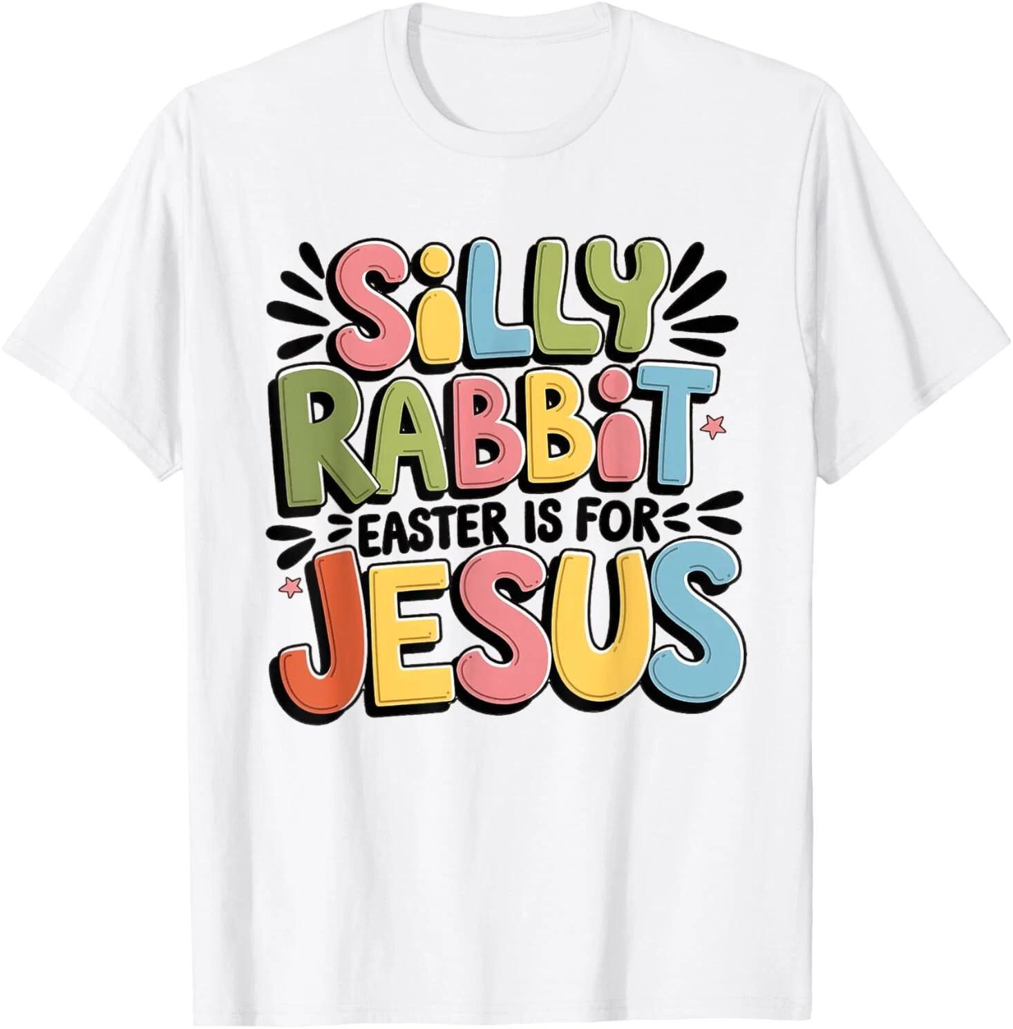 Silly Rabbit Easter Is For Jesus Christian Easter Day Kids T-Shirt L