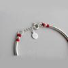 La Monada Red Thread For Hand 925 Sterling Silver Bracelet Bell Tube Red Thread String Rope Bracelets For Women Silver 925