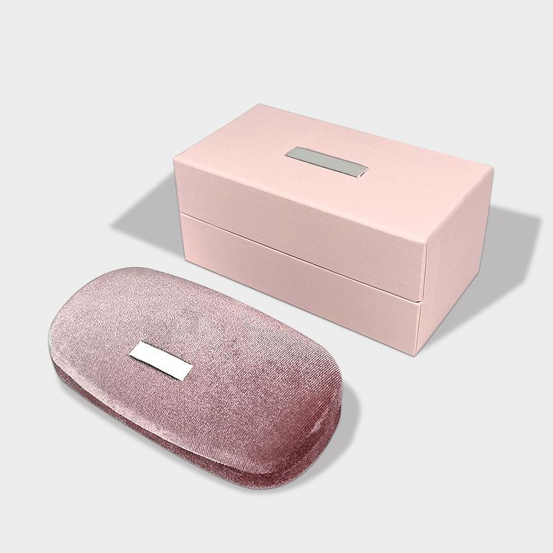 Nové ružové slnečné okuliare Miu Miu a puzdro na kontaktné šošovky, prenosné úložisko na slnečné okuliare a optické šošovky na krátkozrakosť, úložná taška Powder Box