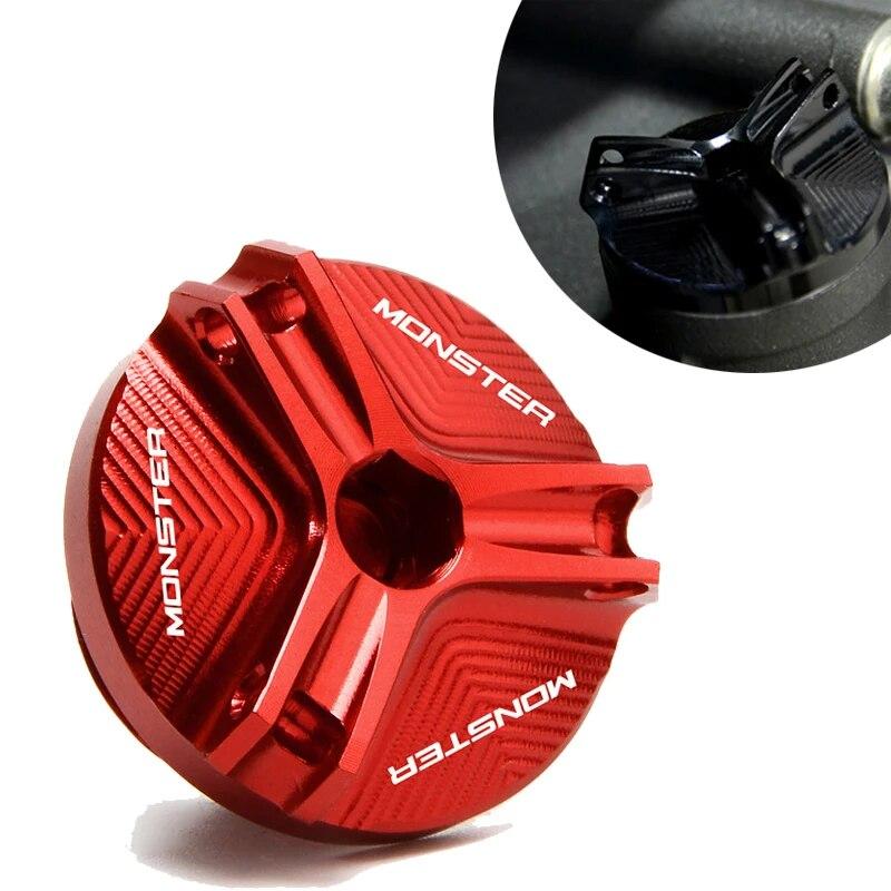 Motorradzubehör Öleinfülldeckel Aluminium Motorsteckerabdeckung Für Ducati MONSTER 696 796 797 821 1100 EVO MULTISTRADA 1200 S