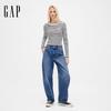 Gap Women's Embroidered Logo Basic Knit Long Sleeve Top