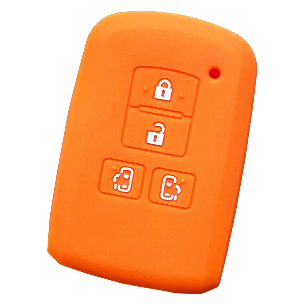 

[ИКТ] Силиконовый чехол для смарт-ключа для автомобилей Toyota, 4 кнопки, сдвиг с обеих сторон, оранжевый, оранжевый