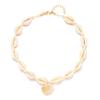 Bohemian Pearl Shell Choker Necklace For Women Boho Beach Shell Pendant Rope Chain Necklace Summer Vacation Jewelry Gift
