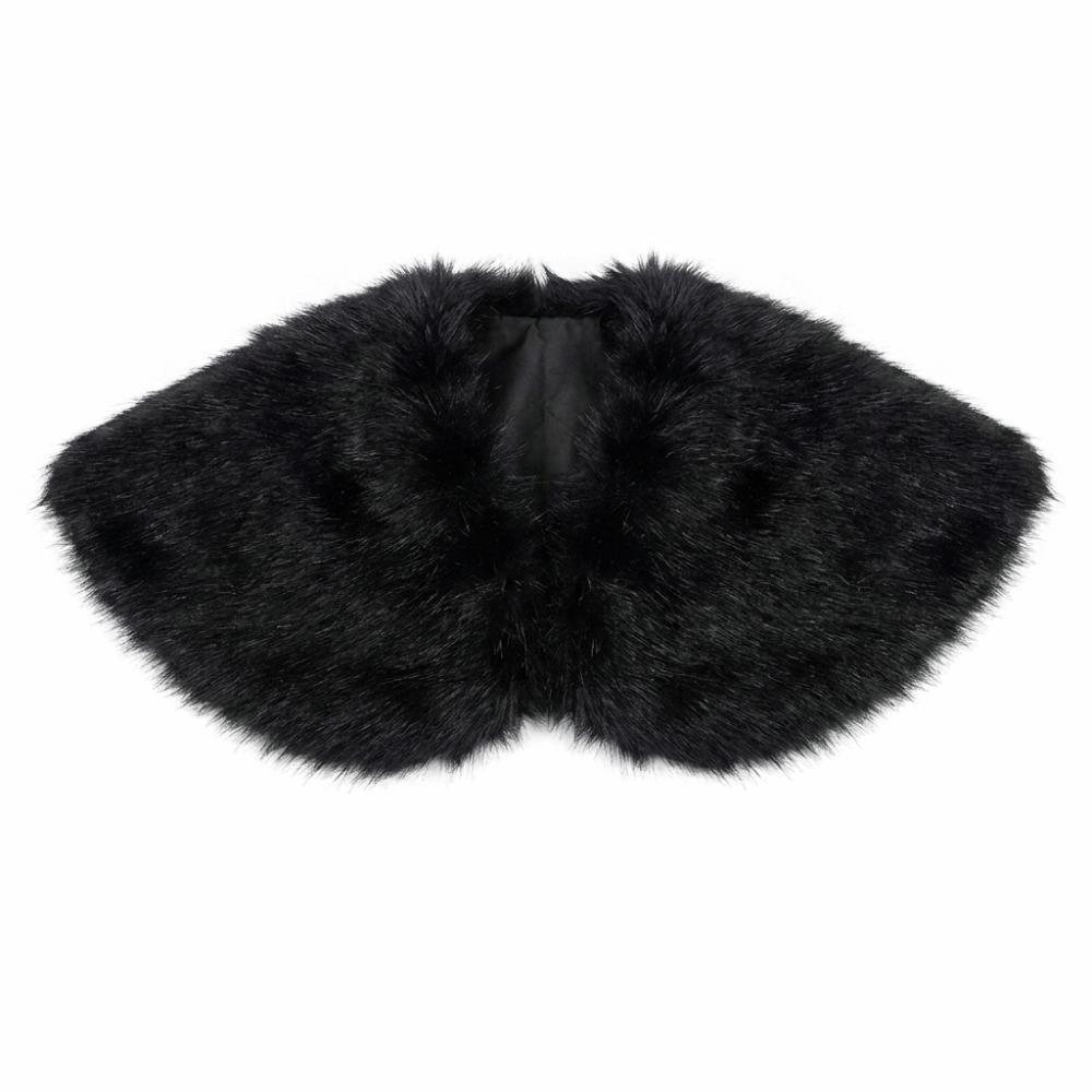 Plush Faux Fur Shawl Polyester Viking Costume Cape New Shoulder Cape Renaissance Costume