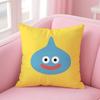 D-Dragon Quest Slime Anime Pillow Case Anti-Dustmite Pillowcase Invisible Zipper Silky Short Plush Sofa Cushion Cover