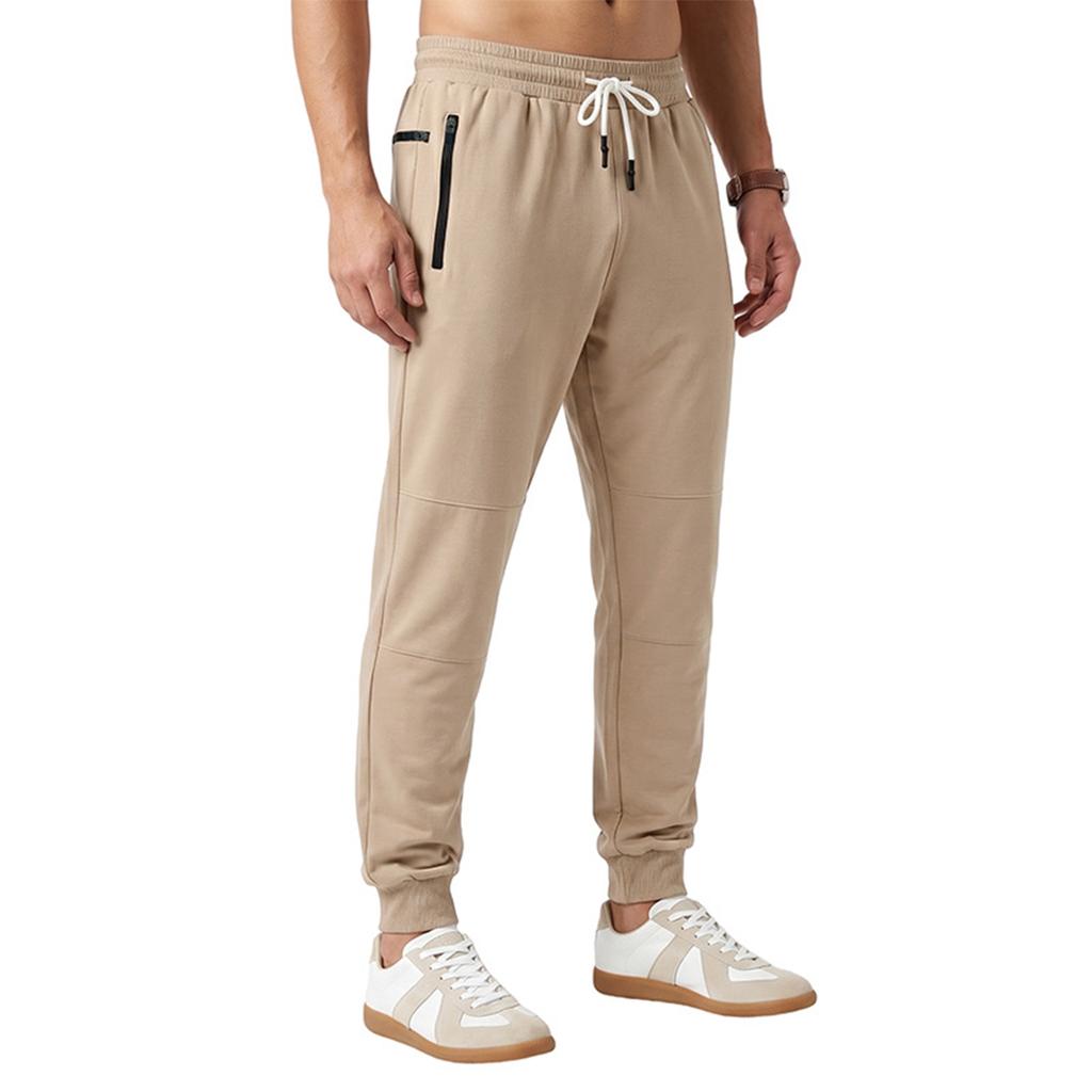 Men's Joggers Sweatpants Wicking Outdoor Casual Color Pants for Running and Commuting