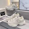 Platform dad shoes women's 2025 new autumn women's shoes street shot small people show height ins trendy sports style casual shoes