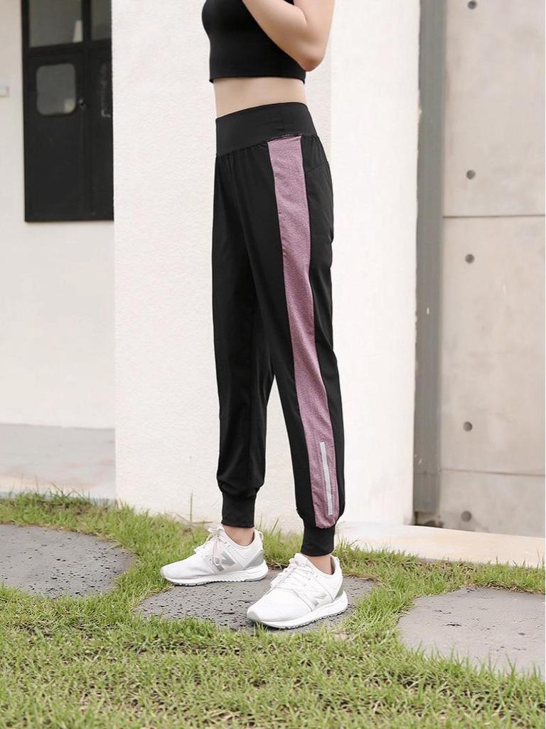 Women's Plus Size Autumn Yoga Pants – Breathable, Slimming, Loose Fit, Tapered Hem for Gym, Running, Sports