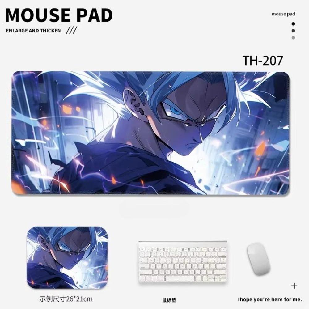Anime Peripheral ANCG Leather Mouse Pad Dragon Ball Anime E-sports Game Mouse Keyboard Table Pad Boys Advanced Non-slip Waterproof Mouse Pad