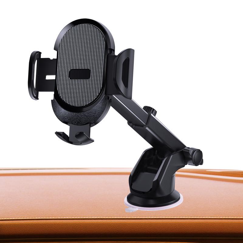 Larger Telescopic Car Phone Holder with Suction Cup and Air Vent Mount