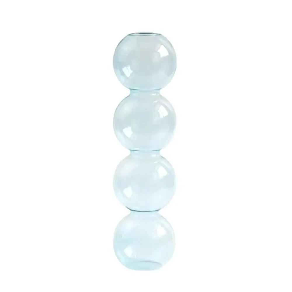 Romantic Glass Vase Modern Creative Hydroponic Flower Pot Funny Simple Spherical Flower Vase Dining Room