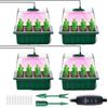 Anzuchtschalen Starter-Set mit Wachstumslampe Indoor-Gartenarbeit Pflanzschalen mit 8 LED-Wachstumslampen Zeitschaltuhr Klon &
